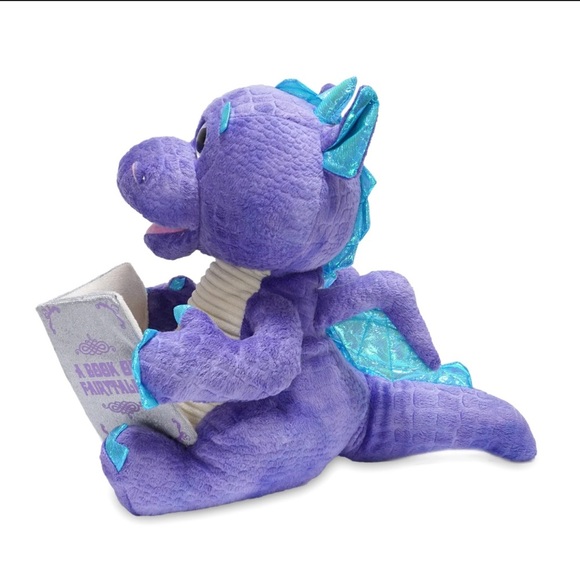 Charming Purple Dragon Plush with Book - Picture 10 of 10